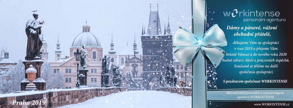 Vánoční a novoroční přání společnosti "WORKINTENSE" 2018